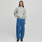 MSCHMeilani Gytta M Zip Pullover warm light grey melange MSCH Copenhagen