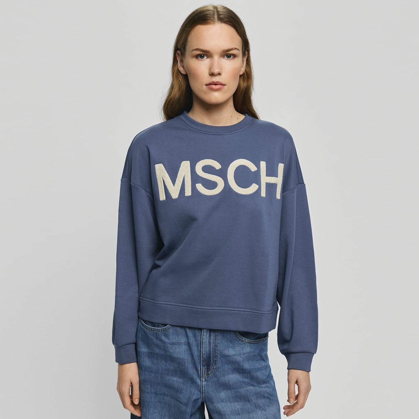MSCHMela Briena MSCH Sweatshirt vintage indigo/oatmeal MSCH Copenhagen