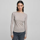 MSCHMelisse B Top warm light grey melange MSCH Copenhagen