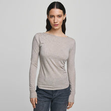 MSCHMelisse B Top warm light grey melange MSCH Copenhagen