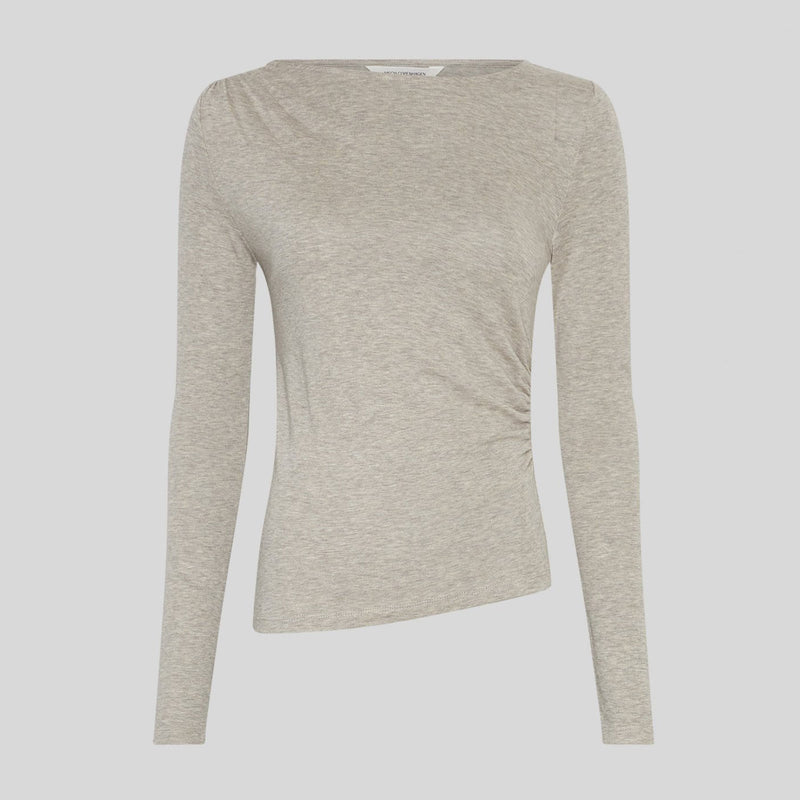 MSCHMelisse B Top warm light grey melange MSCH Copenhagen