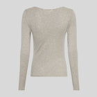 MSCHMelisse B Top warm light grey melange MSCH Copenhagen