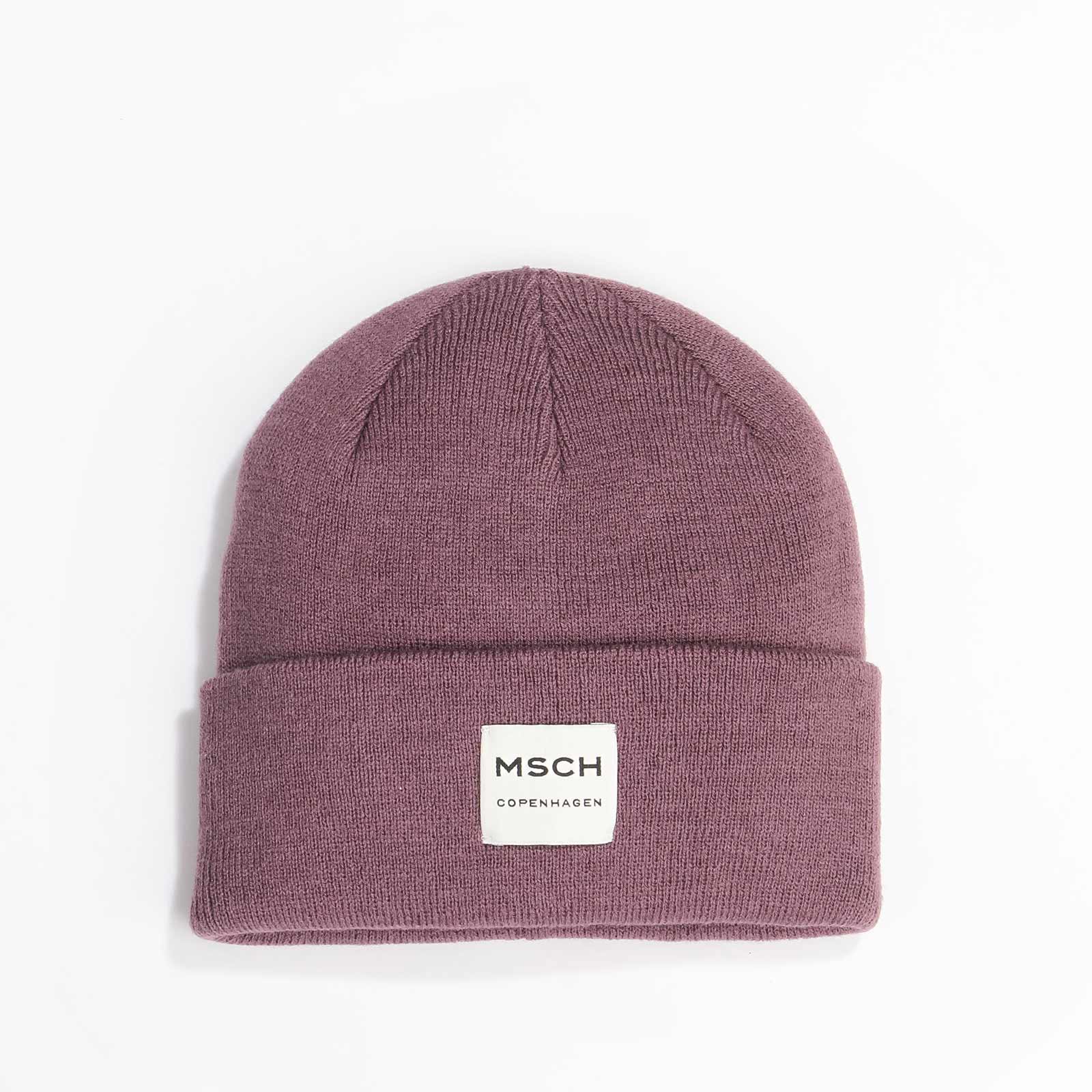 MSCHMojo Logo Beanie black plum