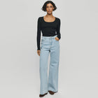 MSCHSolia Ada HW Wide Jeans light blue wash MSCH Copenhagen