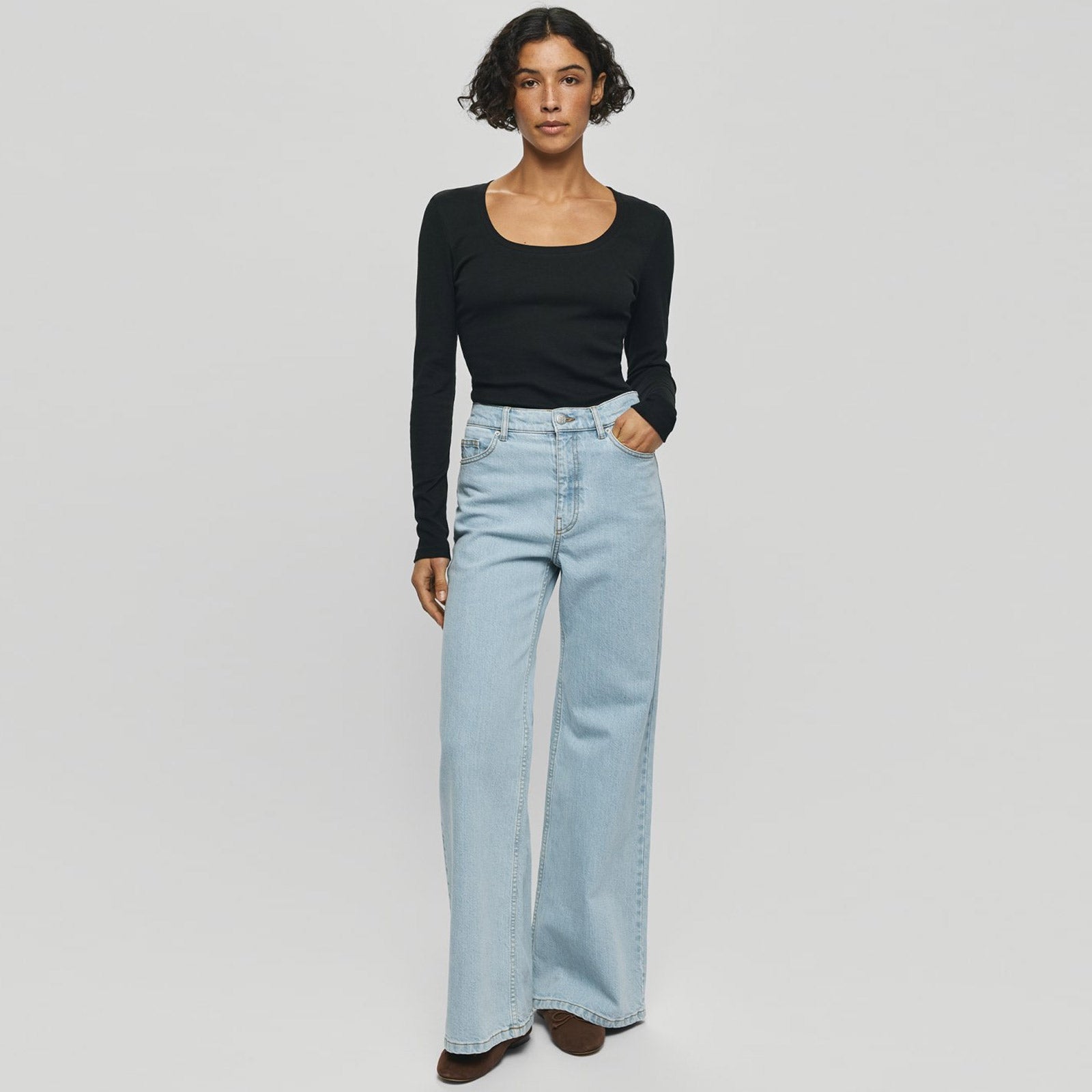 MSCHSolia Ada HW Wide Jeans light blue wash MSCH Copenhagen