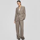 MSCHViana Ginia Pleat Pants mount trail melange