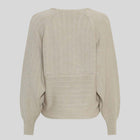 MSCHZine Rachelle Wrap Pullover warm light grey melange MSCH Copenhagen