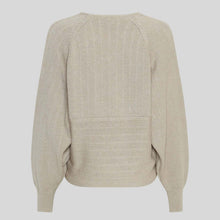 MSCHZine Rachelle Wrap Pullover warm light grey melange MSCH Copenhagen