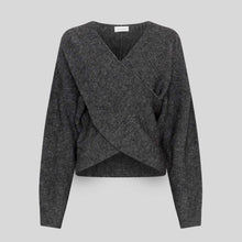 MSCHZinelle Hope Wrap Pullover dark grey MSCH Copenhagen
