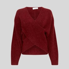 MSCHZinelle Hope Wrap Pullover syrah MSCH Copenhagen