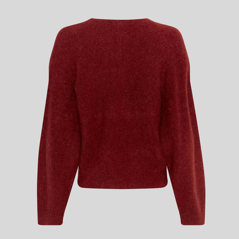 MSCHZinelle Hope Wrap Pullover syrah MSCH Copenhagen