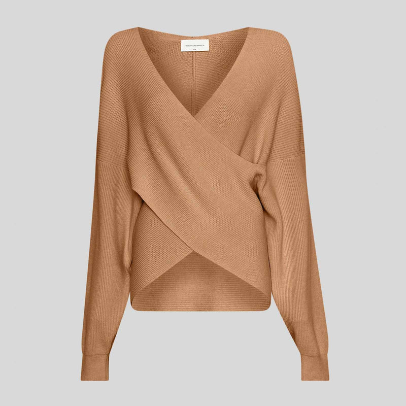 MSCHZinelle Rachelle Wrap Pullover cartouche melange 19534 MSCH Copenhagen