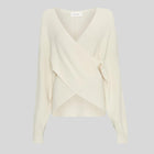 MSCHZinelle Rachelle Wrap Pullover fog melange 19534 MSCH Copenhagen