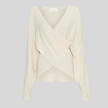 MSCHZinelle Rachelle Wrap Pullover fog melange 19534 MSCH Copenhagen