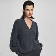 MSCHZofie Jilda Cardigan dark grey melange MSCH Copenhagen