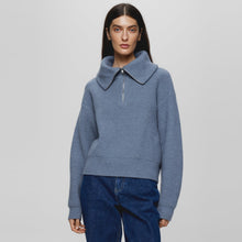 MSCHGytta Zip Pullover bluefin melange