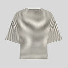MSCHNilda Ima Q S/S Sweatshirt stp oatmeal/black MSCH Copenhagen