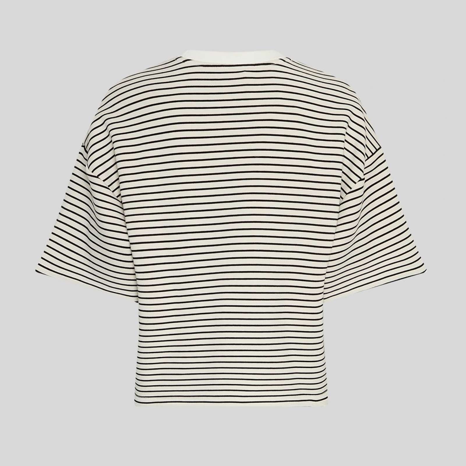 MSCHNilda Ima Q S/S Sweatshirt stp oatmeal/black MSCH Copenhagen