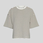 MSCHNilda Ima Q S/S Sweatshirt stp oatmeal/black MSCH Copenhagen