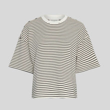 MSCHNilda Ima Q S/S Sweatshirt stp oatmeal/black MSCH Copenhagen