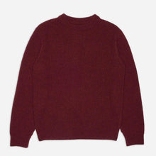August Rib Wool Sweater burgundy