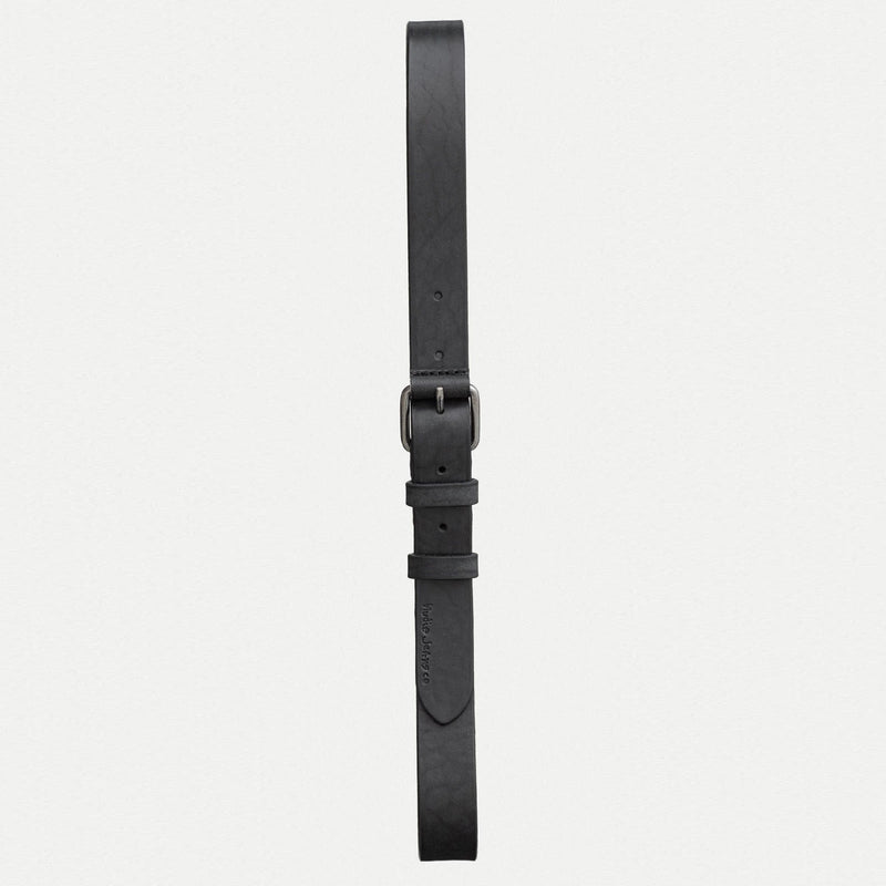 Dwayne Leather Belt black Nudie Jeans