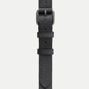 Dwayne Leather Belt black Nudie Jeans