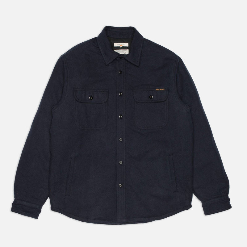 Glenn Padded Flannel Shirt P12 blueberry