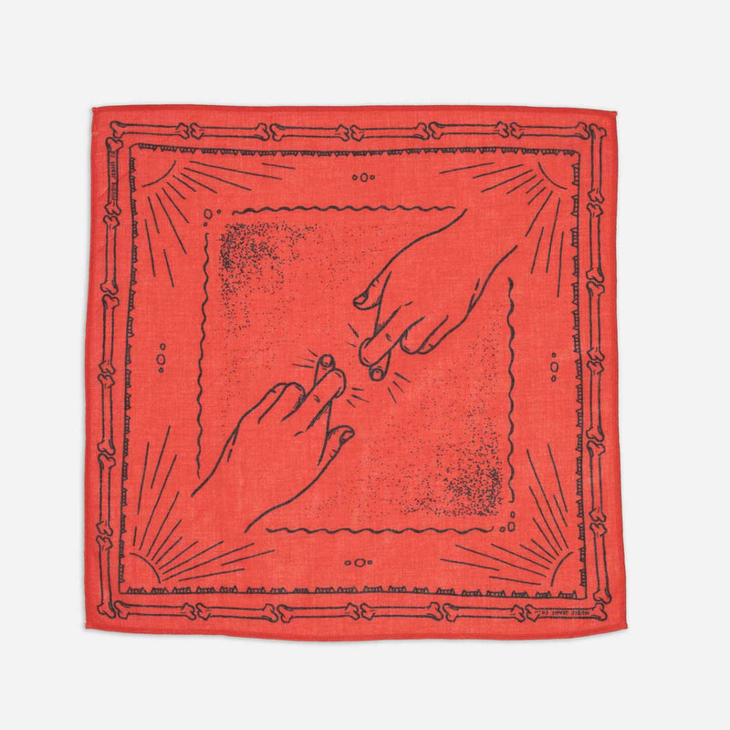 Ingrid Bandana Double Cross R01 red Nudie Jeans