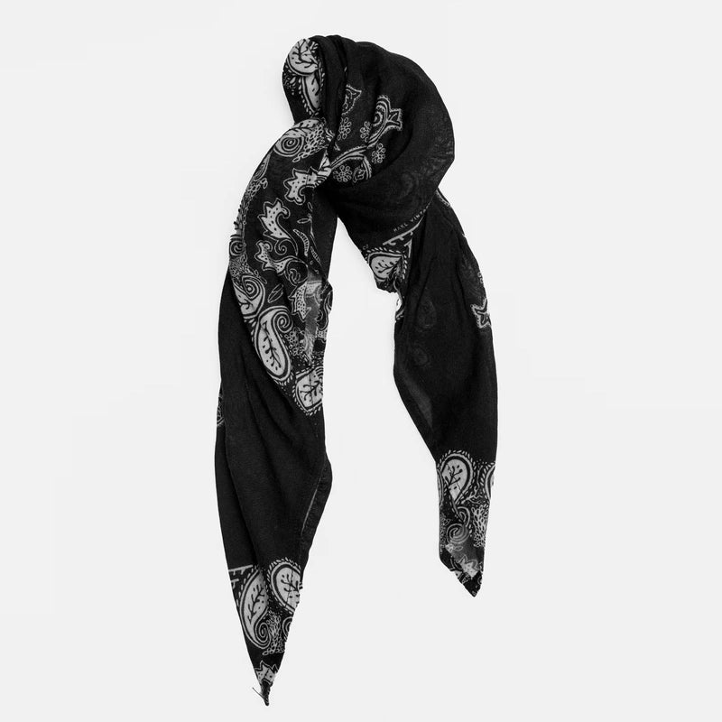 Ingrid Bandana Paisley B01 black Nudie Jeans