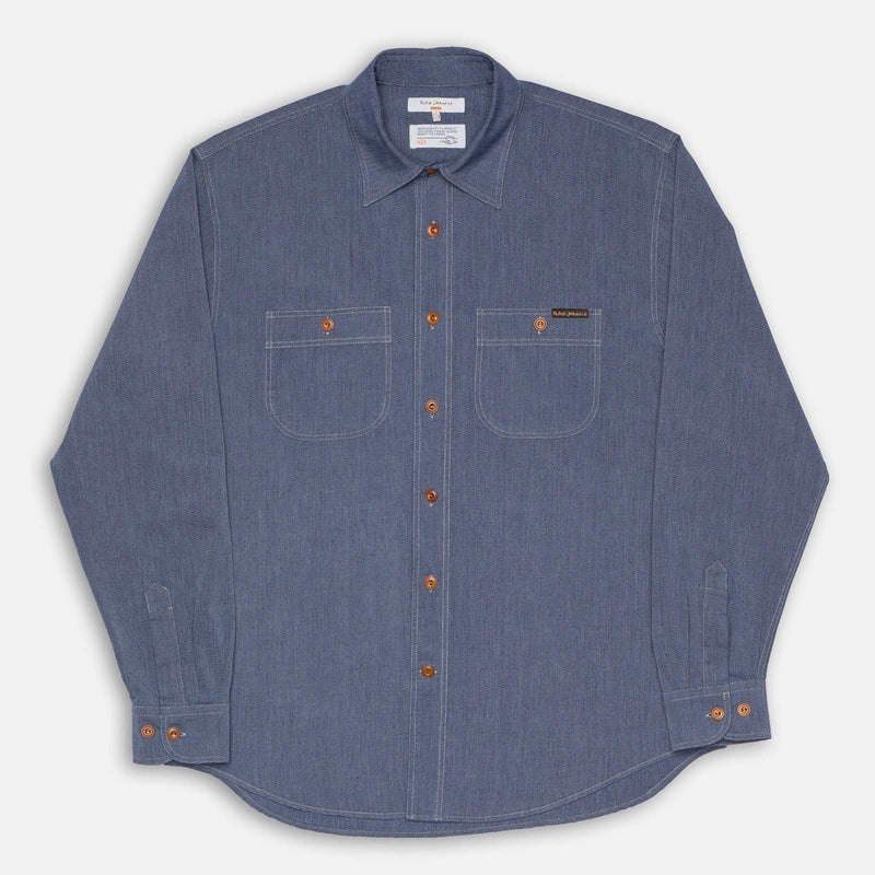 Julian Chambray Worker Shirt indigo