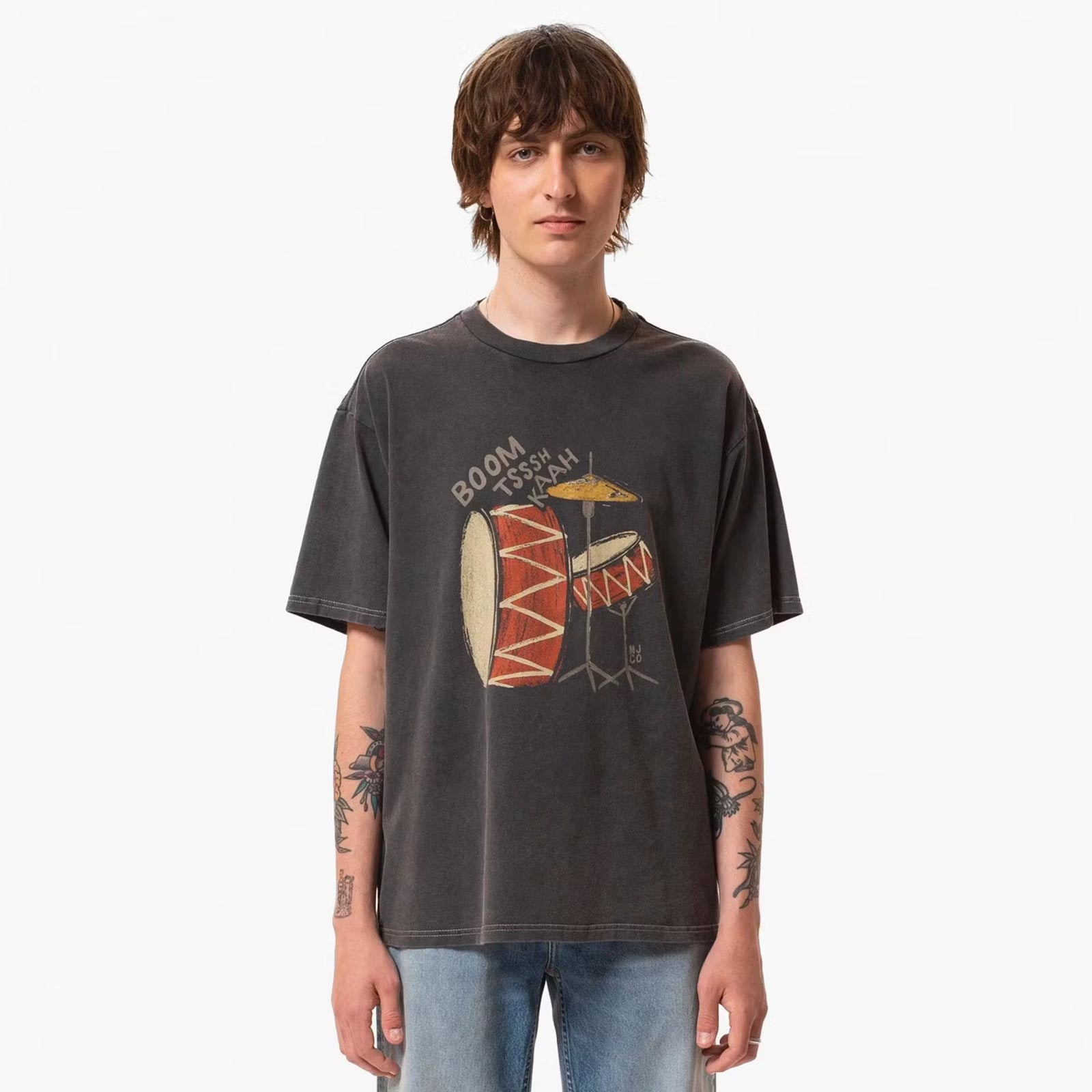 Koffe Trummor T-Shirt antracite