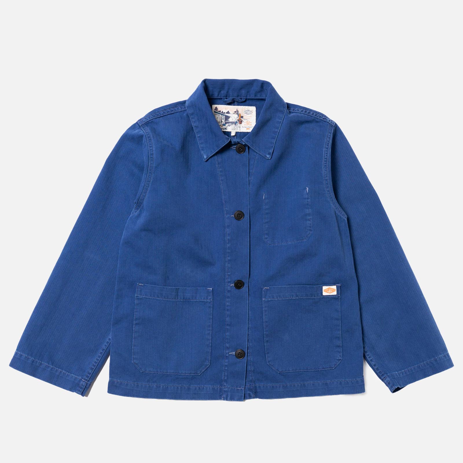 Lovis Herringbone Denim Jacket blue