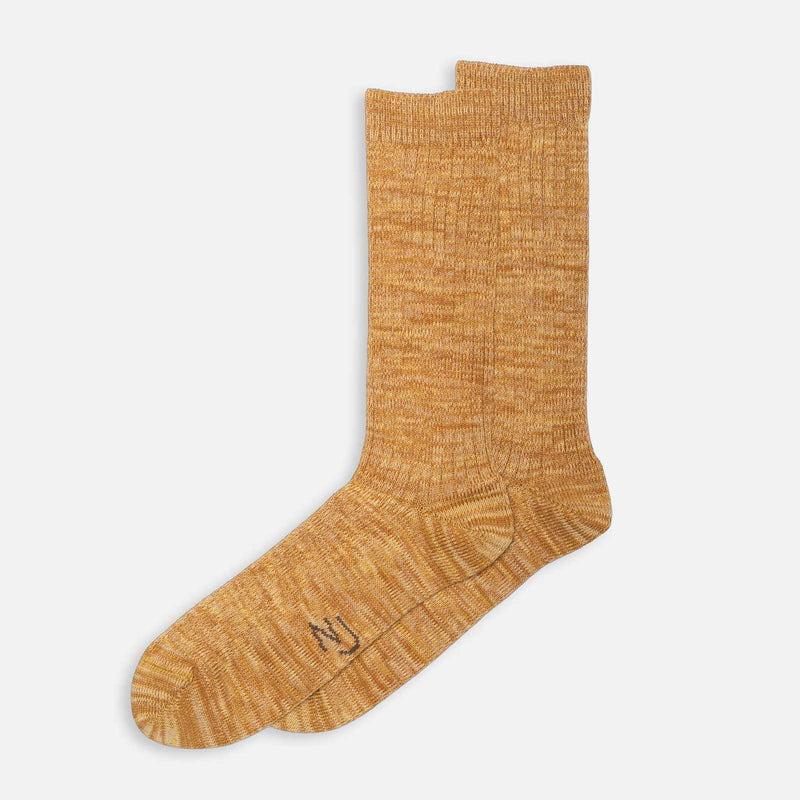 Rasmusson Mens Rib  Sock mustard