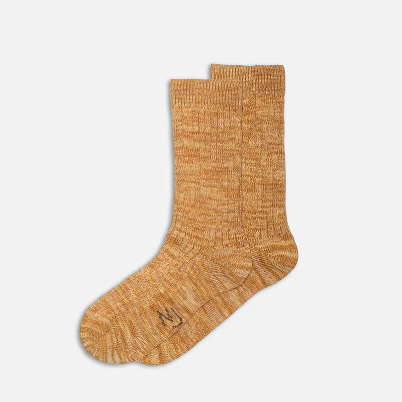 Rasmusson Women Rib  Sock mustard