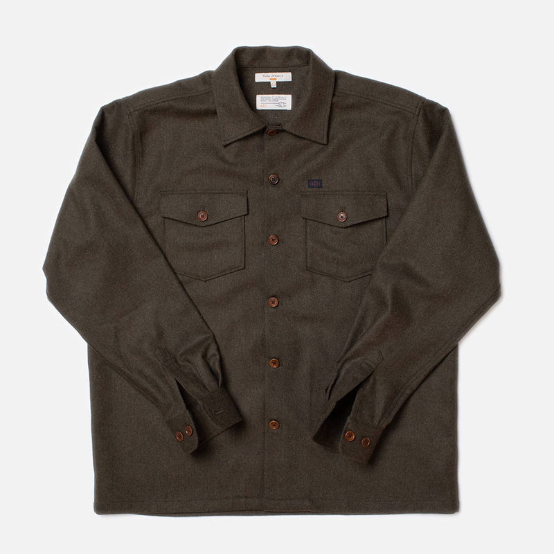 Vincent Melange Board Shirt green melange