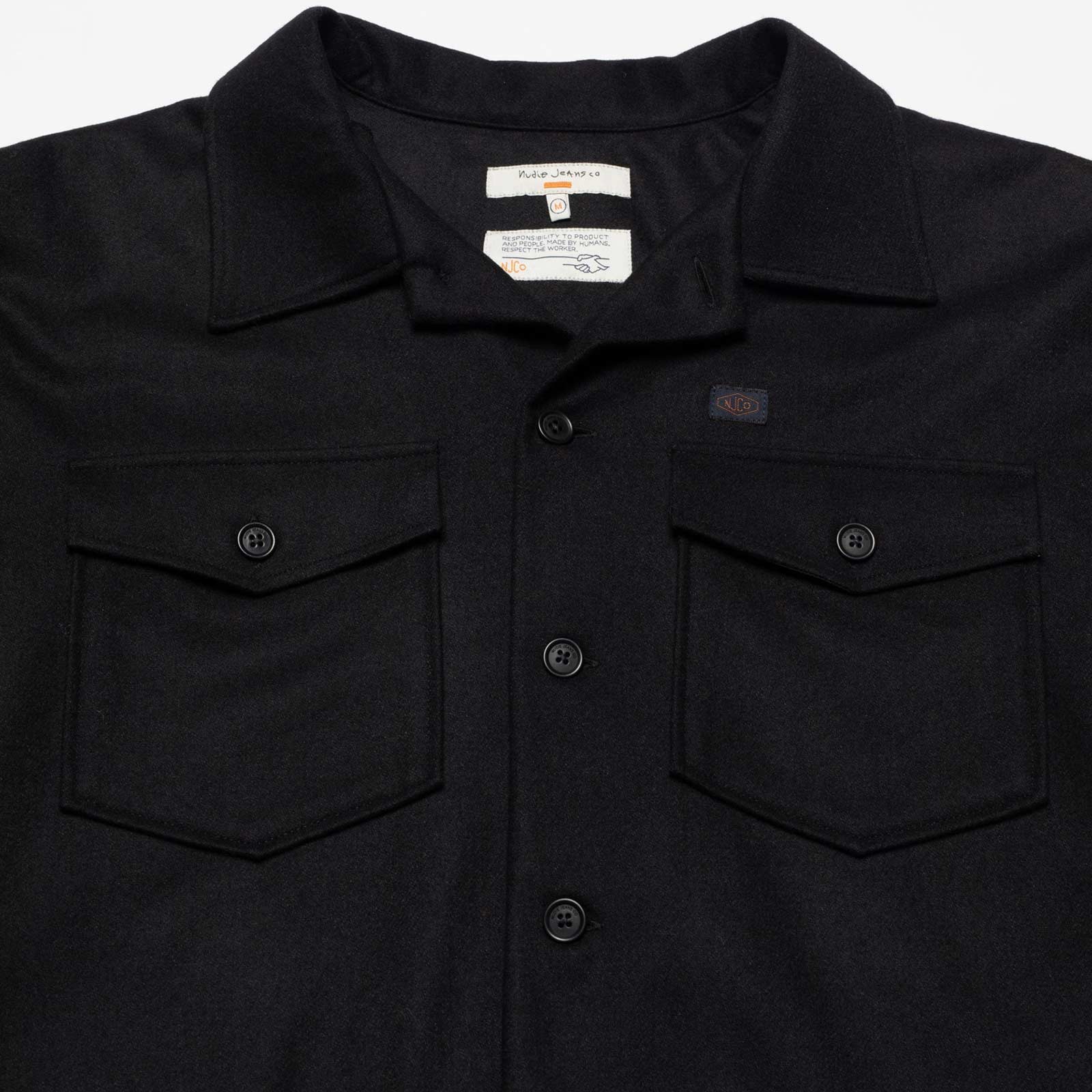 Vincent Solid Board Shirt black