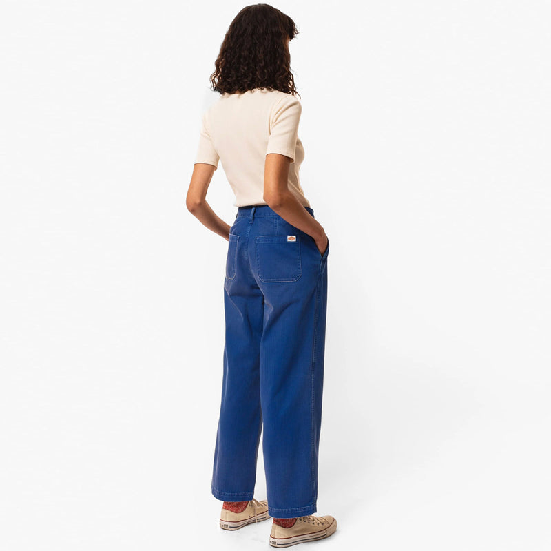 Wendy Herringbone Denim Pants blue