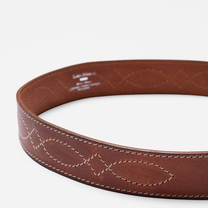 Western Ranch Suede Belt toffee brown Nudie Jeans