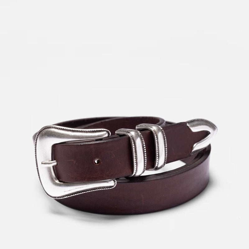 Western Silver Belt dark brown Nudie Jeans