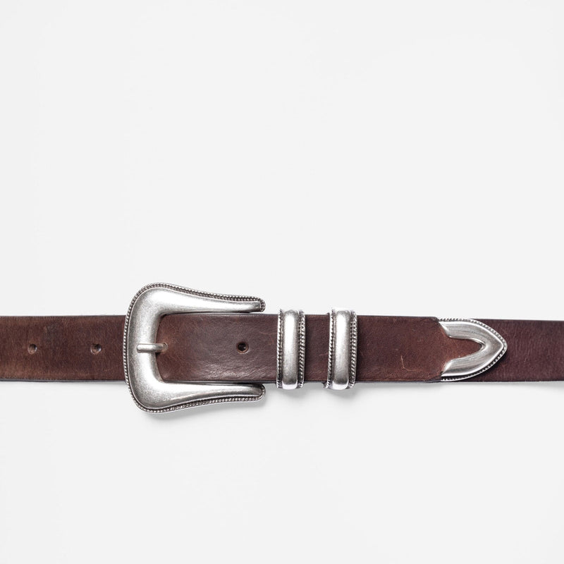 Western Silver Belt dark brown Nudie Jeans