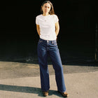 Wide Heidi classic blue Nudie Jeans