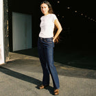 Wide Heidi classic blue Nudie Jeans
