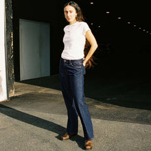 Wide Heidi classic blue Nudie Jeans