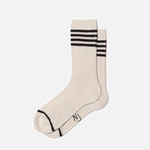 Women Tennis Socks Stripe offwhite/black