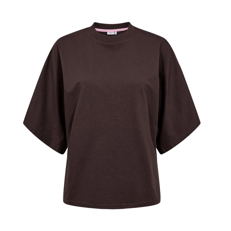 NUANSA Batsleeve T-Shirt black coffe