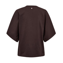 NUANSA Batsleeve T-Shirt black coffe