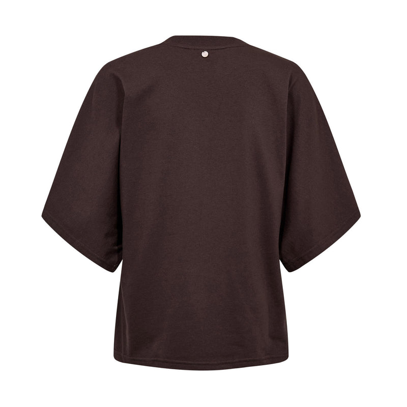 NUANSA Batsleeve T-Shirt black coffe
