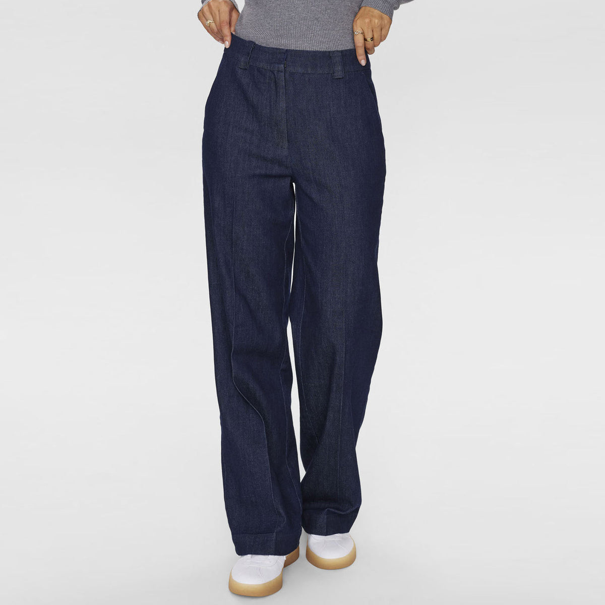 NUAletta Pants 705615 dark blue denim