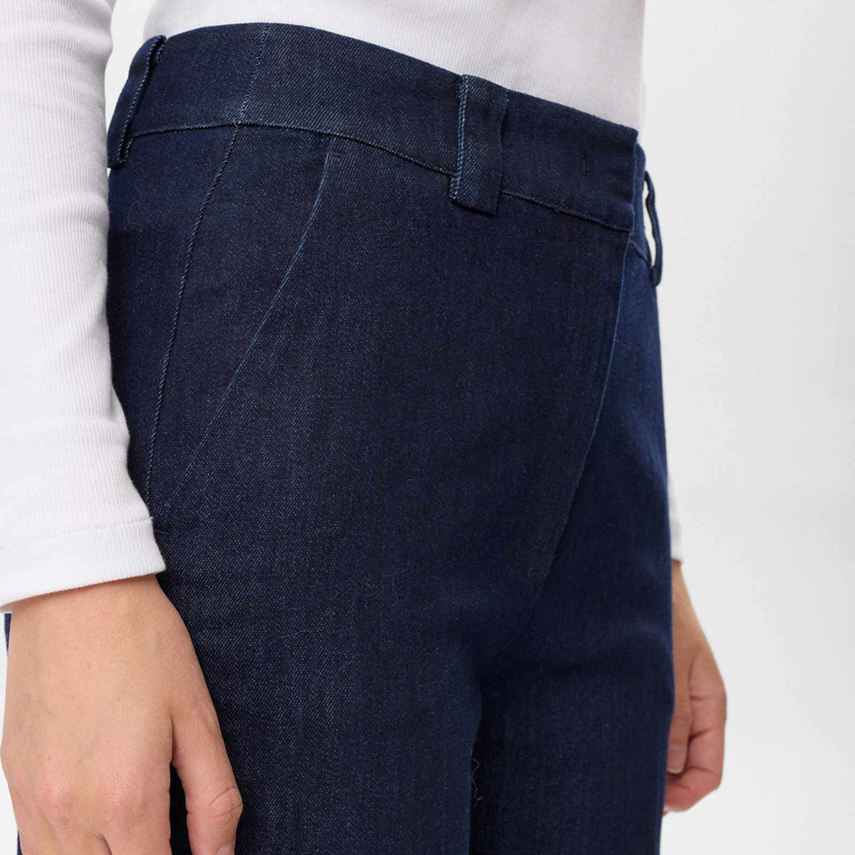 NUAletta Pants 705615 dark blue denim